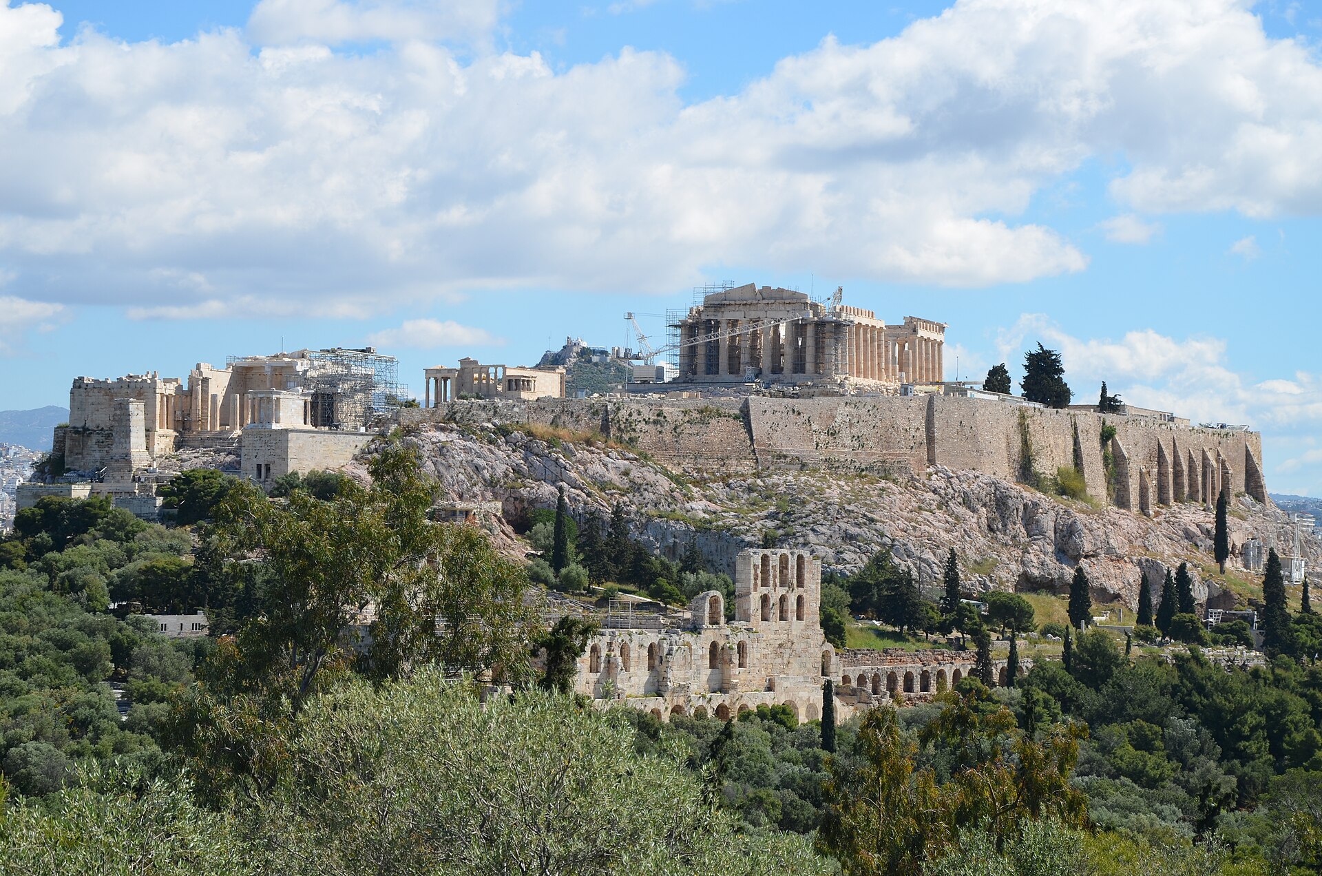 The Acropolis seen from the Hill of the Muses