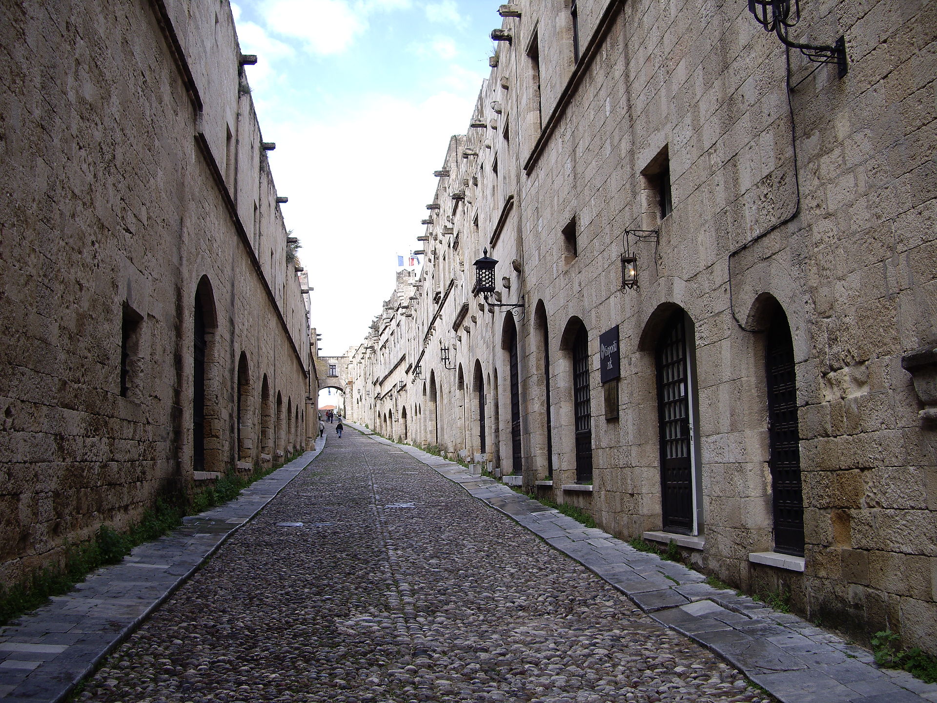 The cobbled Street of the Knights