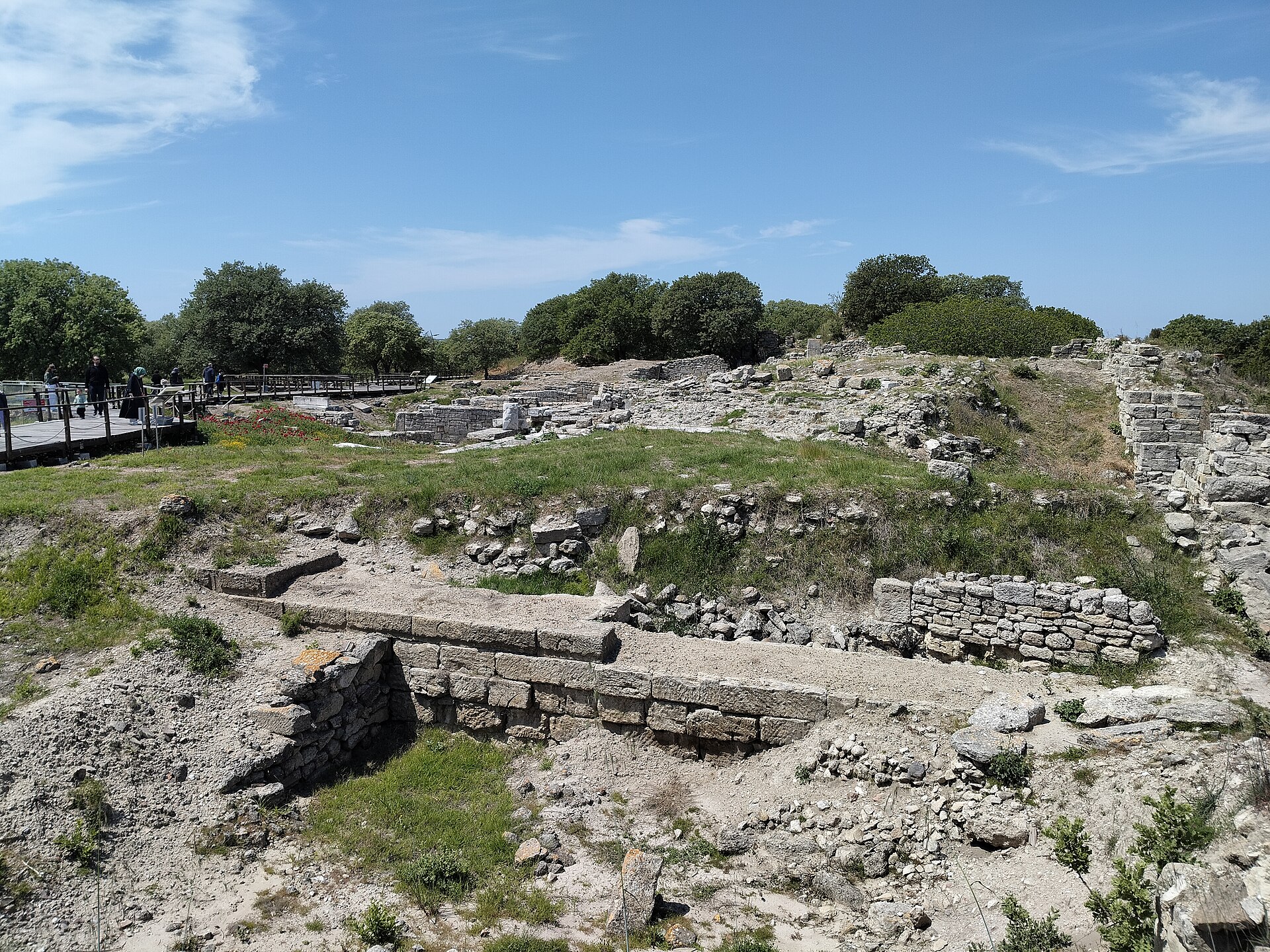 The excavated walls of Troy